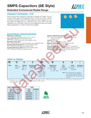 SE033C685KAR datasheet  